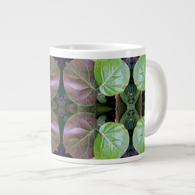 Sea Grapes Pattern Jumbo-Tasse (Vorderseite Rechts)