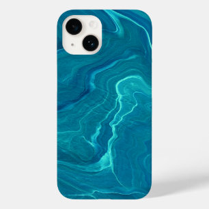 Sea Green Agate Marble Abstraction Case-Mate iPhone 14 Hülle