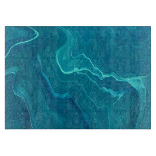 Sea Green Agate Marble Abstraction Schneidebrett