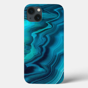 Sea Green Agate Texture Case-Mate iPhone Hülle