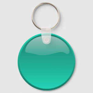 Sea Green Button Schlüsselanhänger