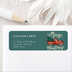 Sea Green Festives Farm Truck & Weihnachtsbaum