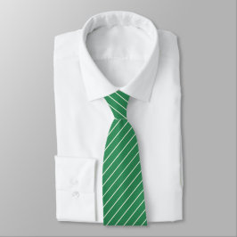 Sea Green mit Elfenbeinwein Pinstripes Krawatte