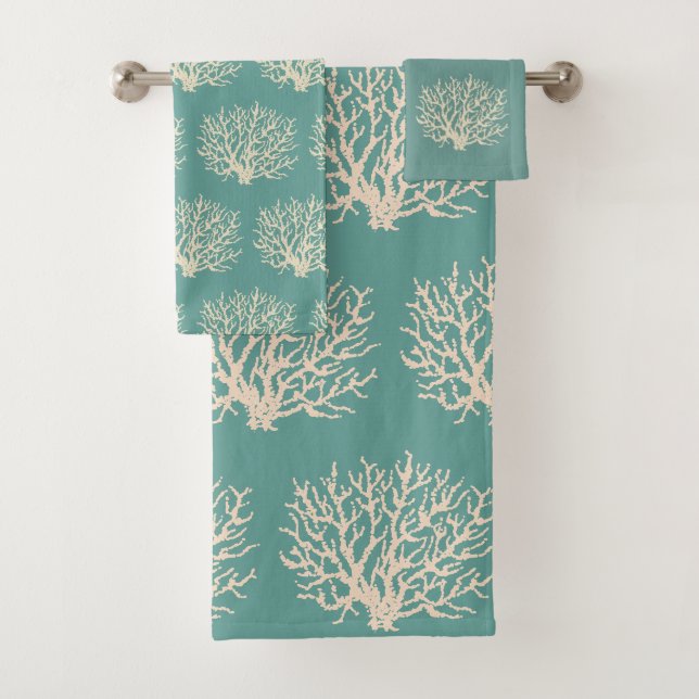 Sea Green Ocean Coral Salle de bain (En situation)