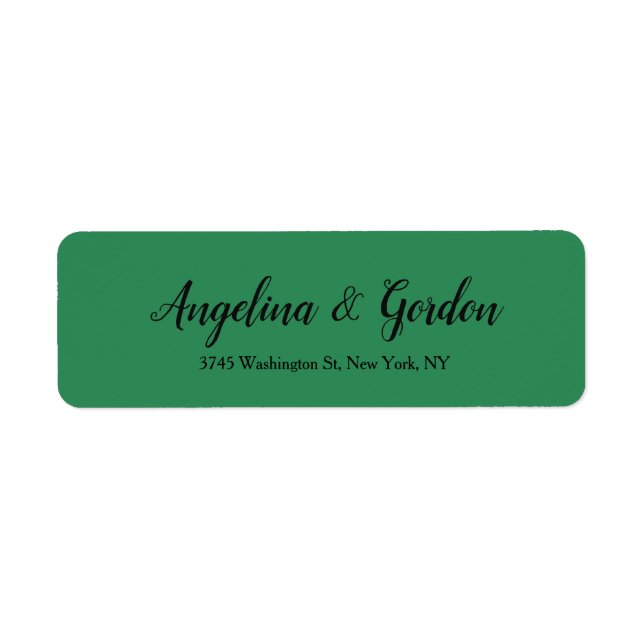 Sea Green Wedding Beruflich Elegante Handwriting (Vorne)