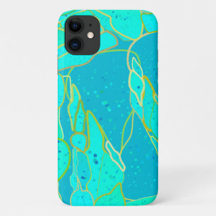"Sea Grotto" abstrakt - Türkis, Blau, Gold Case-Mate iPhone Hülle