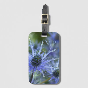 Sea Holly Thistle Monogram Gepäckanhänger
