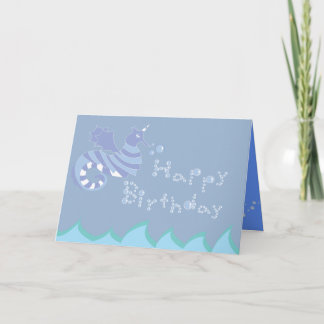 Sea Horse Birthday Card Karte