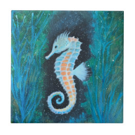 Sea Horse ceramic tile Fliese