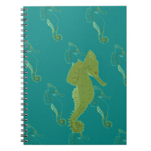 Sea horse, Sea life Spiral Carnet