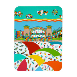 Sea Isle Band Muschel 3 x 4 Flexible Magnet