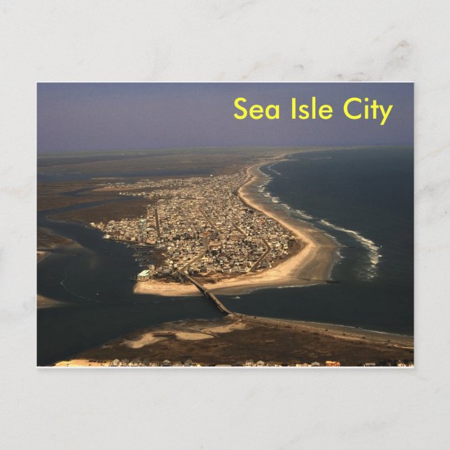 Sea Isle City Aerial Postkarte (Vorderseite)