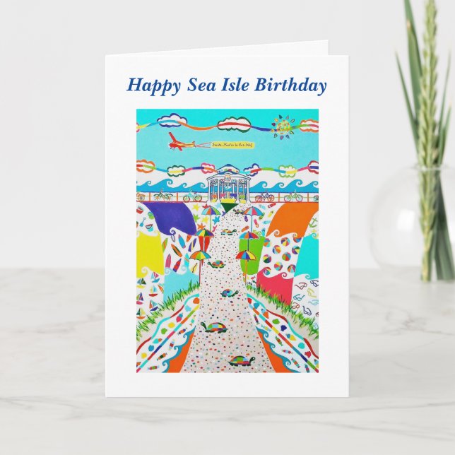 Sea Isle City, NJ carte d'anniversaire (Devant)