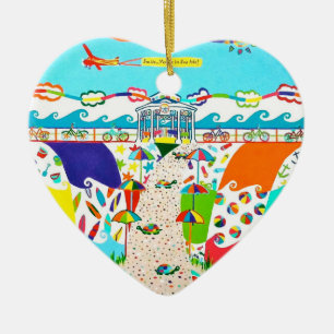 Sea Isle City, NJ Heart Ornament
