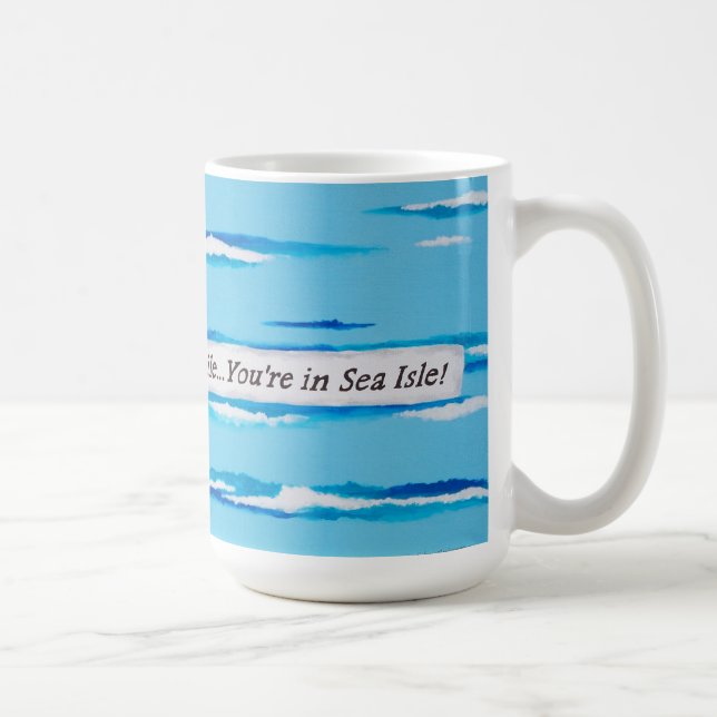 Sea Isle City, NJ-Tasse Kaffeetasse (Rechts)
