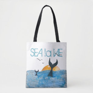 Sea La Vie Whale Tales Tasche