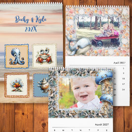 Sea Life 6-Monate Kinder-Fotokalender Kalender