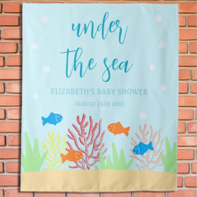 Sea Life Baby Dusche Wandteppich (Von Creator hochgeladen)