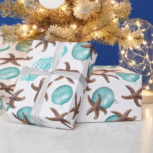 Sea Life Tropical Muster Weihnachtsgeschenk Wraps Geschenkpapier (Feiertage)