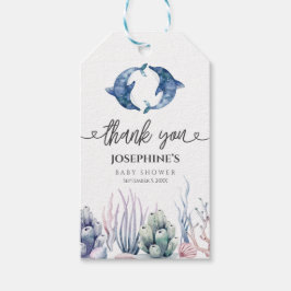 Sea Life Twins Baby Dusche Gefallen Geschenkanhänger