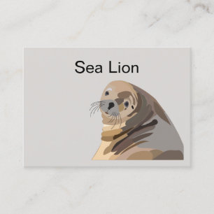 Sea Lion Animal Wildlife Visitenkarte