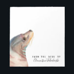 Sea Lion Art | Name hinzufügen Notizblock<br><div class="desc">Das ist ein Aquarellbild eines bezaubernden Seelöwen,  der sich fadenscheinig auf uns zudreht. Sie können die bezaubernden (?) Nackenrollen sehen. Sie können alle möglichen Farben sehen,  die sich auf ihrem glänzenden Mantel widerspiegeln,  was nahe legt,  dass sie vielleicht durch einen hübschen blauen Ozean oder vielleicht durch Sonnenuntergang ist.</div>