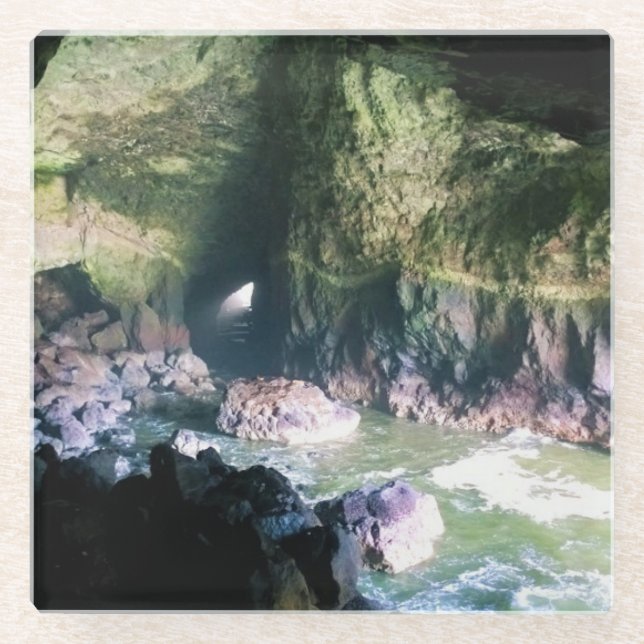 Sea Lion Cave, OR Glasuntersetzer (Vorderseite)
