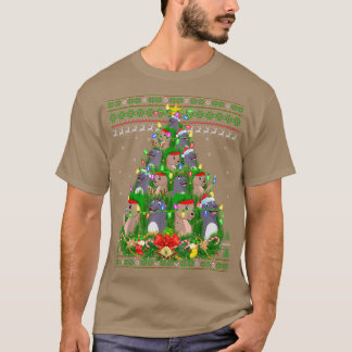Sea Lion Weihnachten Leuchtturm Santa Sea Löwe Ugl T-Shirt