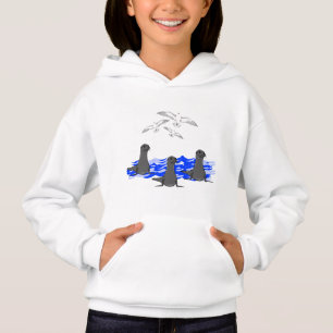 Sea Lions Ocean & Seagulls Girls Sweat - shirt à c