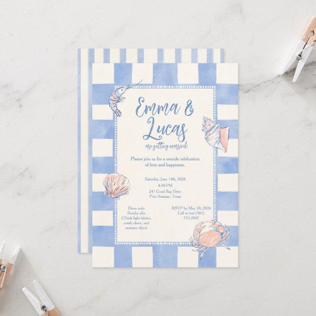 sea love Invitation (Devant/Arrière en situation)