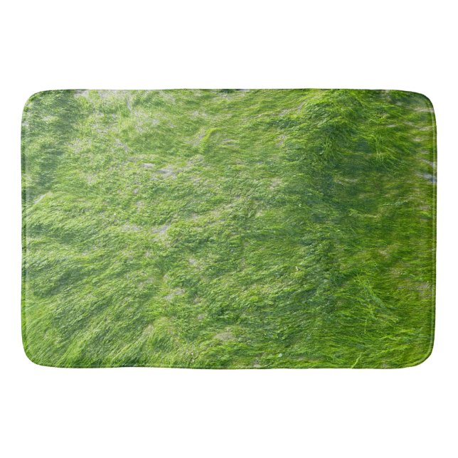 Sea Moss Green Nature Grass Beach Nautical Badematte (Vorderseite)