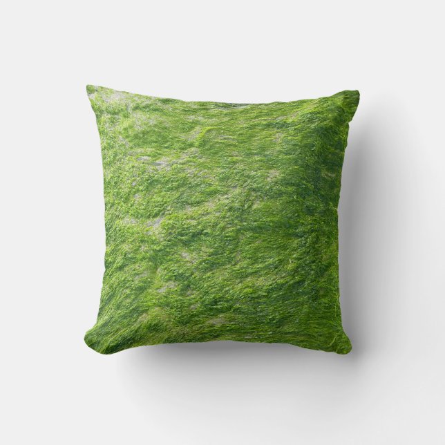 Sea Moss Green Nature Grass Beach Nautical Kissen (Vorderseite)