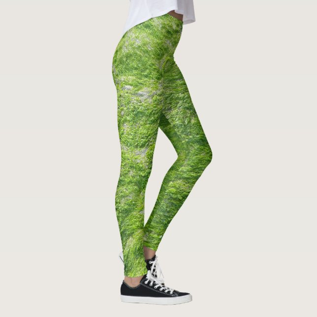 Sea Moss Green Nature Nautical Coastal Niedlich Gi Leggings (Rechts)