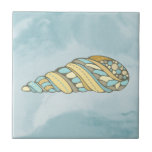 Sea Muschel Blue Mosaic Nautic Fliese<br><div class="desc">Dieses Design wurde durch digitale Kunst erstellt und kann personalisiert werden, indem Sie auf den Knopf Anpassen klicken und die Farbe ändern, einen Namen, Initialen oder Ihre Lieblingssprache hinzufügen. Kontaktieren Sie mich unter colorflowcreations@gmail.com , wenn Sie dieses Design für ein anderes Produkt haben möchten. Kaufen Sie meine originale abstrakte Acrylmalerei...</div>