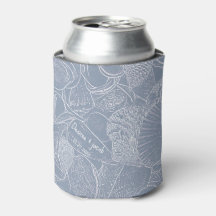 Sea Muschel Dusty Blue Coasty Beac Napkins
