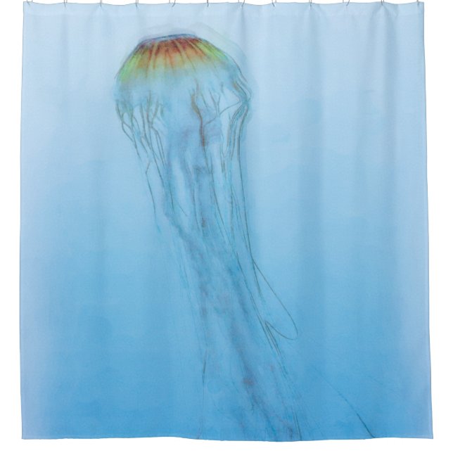 Sea Nettle Duschvorhang (Vorderseite)