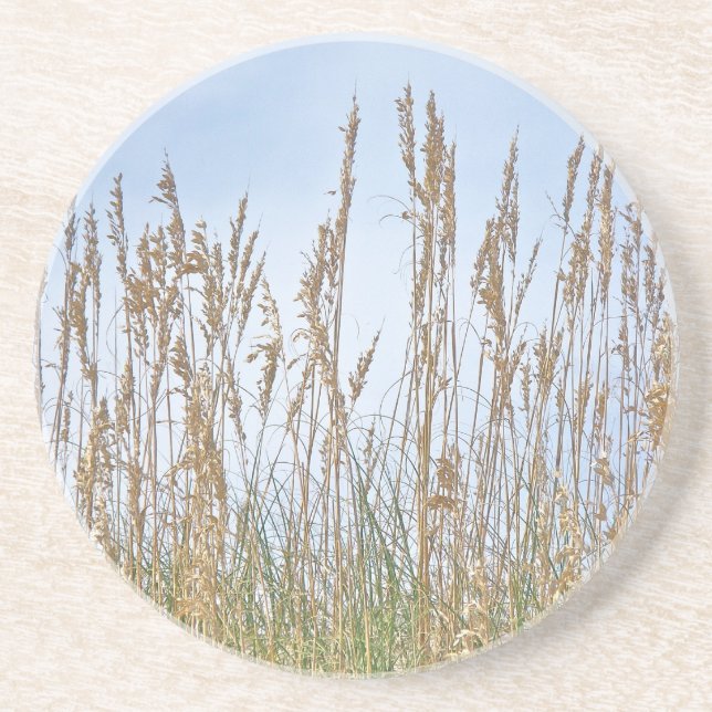 Sea Oats Outer Banks NC Series Getränkeuntersetzer (Vorne)