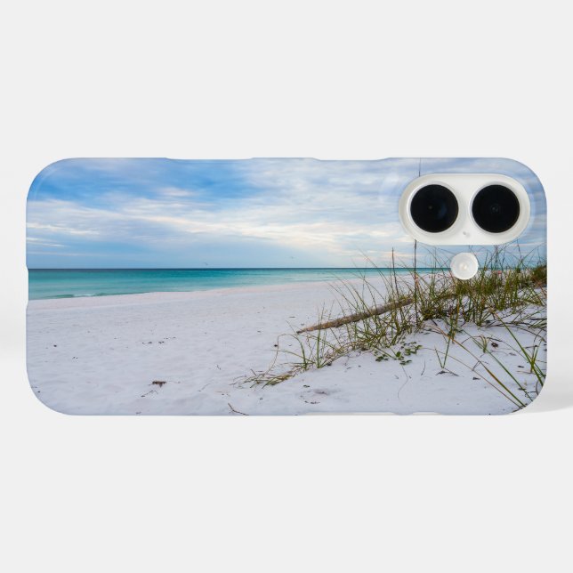 Sea Oats und White Sand Beach Morning iPhone Case (Rückseite (Horizontal))