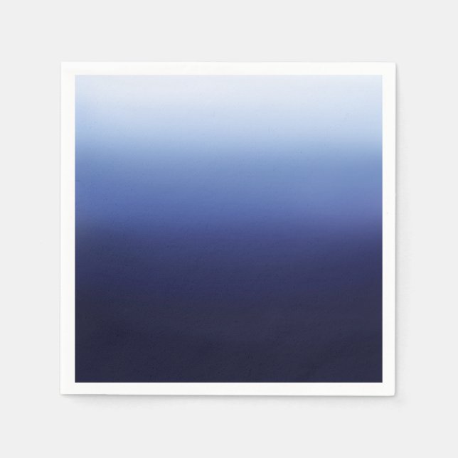 Sea Ocean Blue Modernes Minimal Beach Brautparty Serviette (Vorderseite)