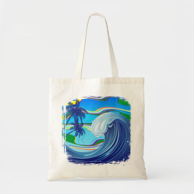 Sea Ocean grand sac fourre-tout d'eau Wave (Devant)