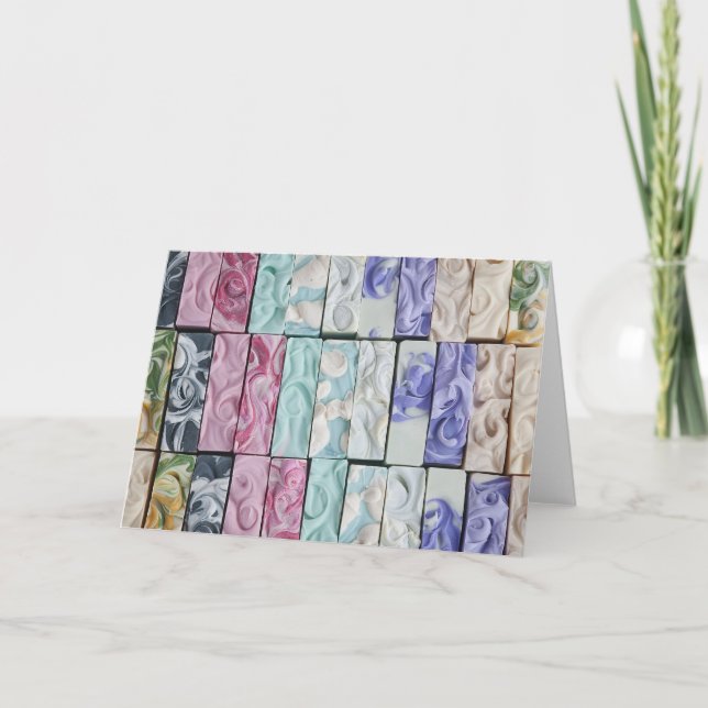 Sea of Swirls - Carte de voeux Soap Art (Devant)