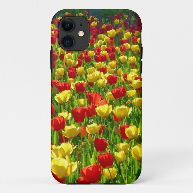 Sea of Tulips iPhone Case (Rückseite)