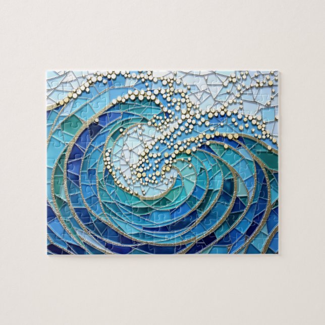 Sea of Waves Mosaic Art (Horizontal)