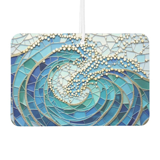 Sea of Waves Mosaic Art Autolufterfrischer (Vorderseite)