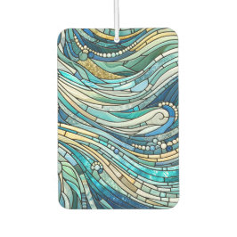 Sea of Waves Teal Mosaic Fine Art Autolufterfrischer