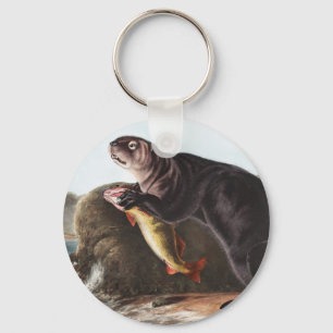 Sea Otter (Enhydra marina) Illustration Schlüsselanhänger
