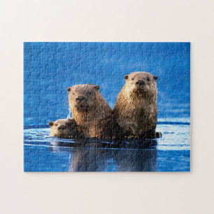Sea Otter Family, Jigsaw Puzzle