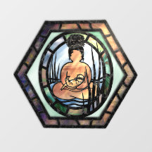 Sea Otter Goddess Window