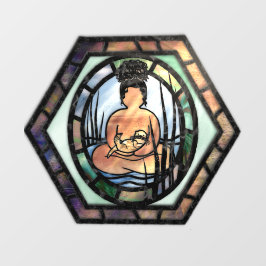 Sea Otter Goddess Window Fensteraufkleber