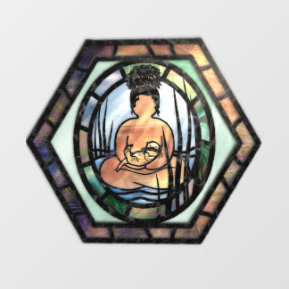 Sea Otter Goddess Window Fensteraufkleber
